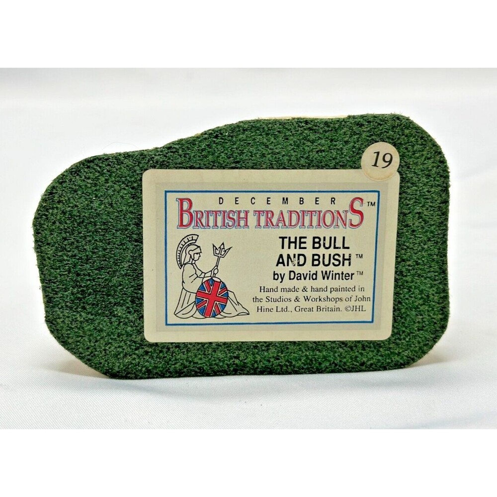 VINTAGE David Winter Cottages- The Bull & Bush- December British Traditions 1989 - Picture 5 of 9